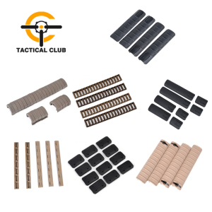 tc战术keymod鱼骨护木片mlok尼龙kac颗粒防滑护木20mm导轨卡槽黑