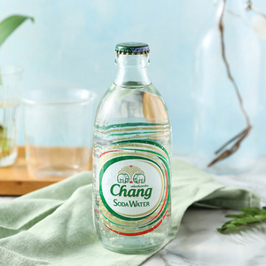24瓶泰国chang进口泰象苏打水象牌无糖苏打气泡水大象饮料325ml