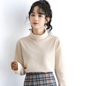 内搭女杏色宽松