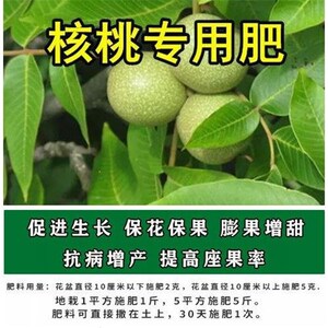 核桃专用肥料保花保果硕果有机复合肥水果树肥座果盆栽地栽专用肥