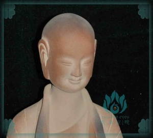 麦积山雕塑 东方微笑 小沙弥 佛像 天水特产 陶艺佛像 中号沙弥