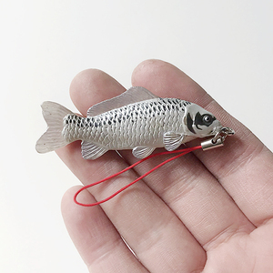 TAKARA原色淡水鱼图鉴 人面鲤鱼动物模型挂件吊饰