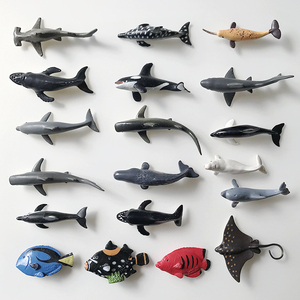 safari海洋小号动物玩具摆件模型海豚鲨鱼鲸鱼虎鲨鳐鱼多款