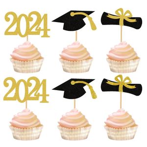 New  Graduation Party Cupcake Wrappers with Cake Topper Cong