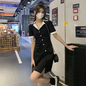 【office lady白领】周白子foryou/ 包臀感 polo领连衣裙新款春夏