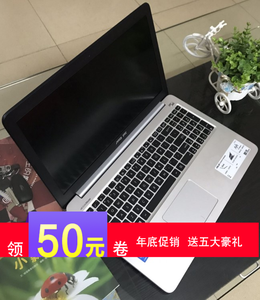 二手asus/华硕k501l轻薄银色高分屏游戏学生笔记本电脑二手15.6寸