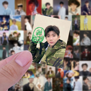 60张王源手帐贴纸小汤圆tfboys明星周边装饰素材贴画防水自粘贴纸