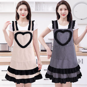 明星姜妍同款网红波点公主裙围裙带内衬加厚可爱简约上档次可外穿