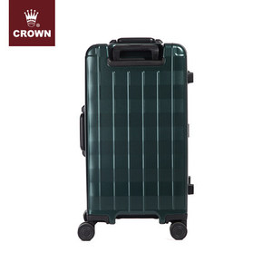 crown/皇冠铝框密码锁扣长方体大容量飞机轮旅行箱 拉杆箱 cf5272