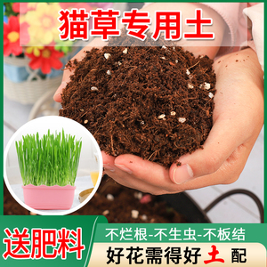 猫草营养土养花种植土通用型营养土家用种花有机盆栽花泥花卉黑土