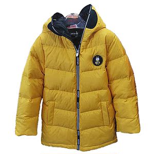 abckids男童装保暖外套2020冬新款蜘蛛侠仿生帽羽绒服 f053609197