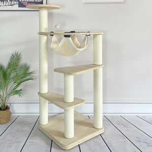 小型猫爬架猫窝猫树一体多层板实木猫架不占地猫咪用品太空舱别墅