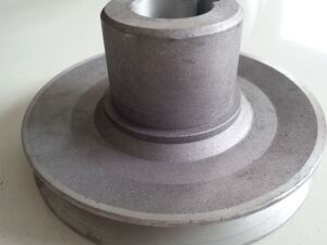 青岛大牧人风机配套电机皮带轮高强度铝镁合金11千瓦电机皮带轮