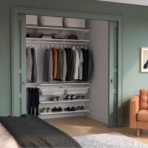 00幸福生活0923淘宝武汉宜家艾格特衣柜开放式储物衣帽间墙面置物架