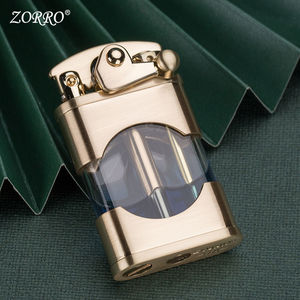原厂正品佐罗zorro煤油打火机 创意透明可视油仓个性摇臂一键点火