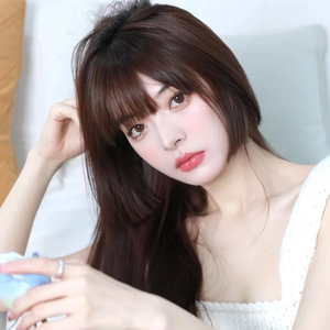 假发女长发时尚自然全头套式日系姬发公主切长直发圆脸jk风仿真发