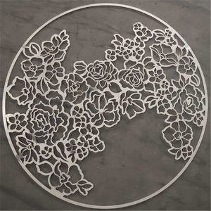 不锈钢板数字激光雕刻平板喷码镂空 首饰装饰图案尺寸加工 0.02-5