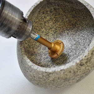 hjj/黄金践平底铣刀数控手电钻铣刀石材鹅卵石陶瓷打磨工具雕刻刀