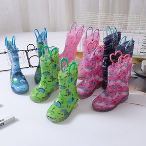 日本单亲子款儿童雨鞋男女小童春夏雨靴轻便防滑幼儿四季水鞋套鞋