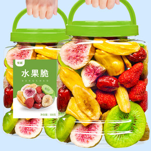 水果脆500g罐装综合果蔬脆片冻干水果干果蔬混合蔬果草莓儿童零食