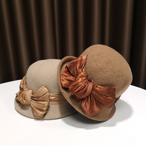 805人付款天猫儿童宝宝帽子春秋季毛呢盆帽渔夫帽男女孩圆顶小礼帽