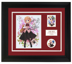 佐仓绫音 请问你今天要来点兔子吗保登心爱声优配音亲笔签名照片 裱框