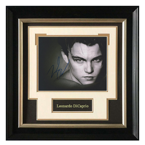 收藏 莱昂纳多迪卡普里奥 亲笔签名 照片裱框 含sa证书 小李子
