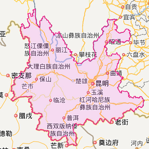 云南玉溪地图