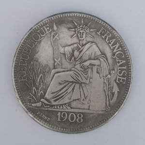 买10送2 1905年银元法国坐洋大洋 银币外国钱币 影视道具古董收藏