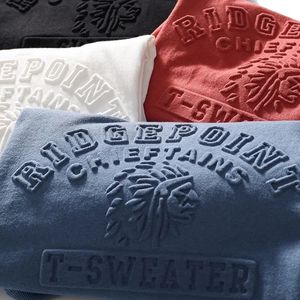 棉麻立体浮雕钢印印花设计百搭休闲打底短袖t恤