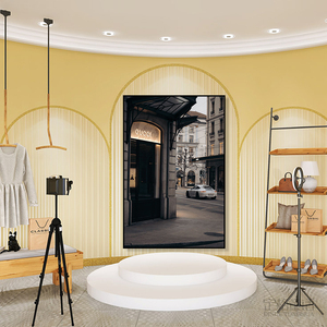 大牌装饰画高级感网红直播间名牌轻奢挂画品牌鞋店女装美妆店壁画