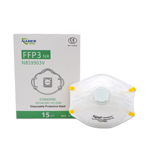 耐呗斯nbs9903v杯形有阀ffp3防粉尘头戴打磨颗粒物舒适款防尘口罩