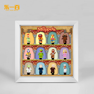 lyb适用乐高71033布偶大电影人仔抽抽乐透明画框亚克力背景相框