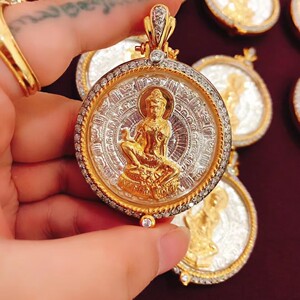 泰国佛牌 龙婆泽度金 龙耐2550泽度金 吊坠