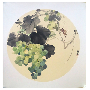 国画花鸟 艺术收藏 书房客厅办公室 餐厅 刘雅君草虫作品