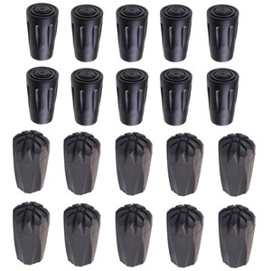 登山杖配件 手杖脚套 拐杖防滑脚垫 胶套耐磨 杖尖保护套加厚