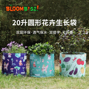 美式5加仑花盆加厚双层 特大室内盆栽花卉兰花专用盆创意种植袋