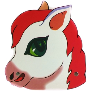 小马过河道具头饰万圣节装扮帽子松鼠幼儿园儿童故事教学表演舞台