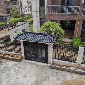 成都门头装饰一体瓦树脂滴水瓦屋檐防水瓦中式别墅仿古塑料琉璃瓦