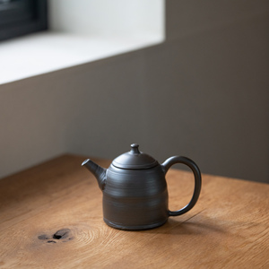 伊藤雅风 黑泥茶壶急须侧把壶公道杯藻挂纯手工现货日式复古