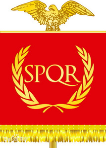 【张余歌】罗马帝国手帕 双头鹰spqr元老院与罗马人民 毛巾方巾