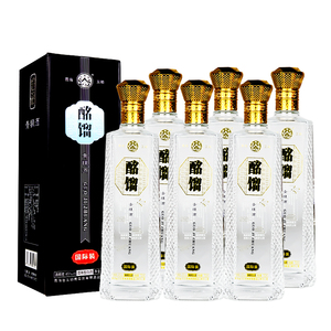 青海青稞酒45度酩馏国际版清香型白酒纯粮礼盒装750ml单瓶6瓶整箱