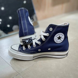 正品匡威converse 1970s暗夜藏蓝色高帮男女情侣帆布鞋172676c