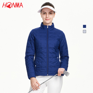 honma冬季棉服高尔夫球服装女golf运动轻便时尚休闲保暖棉服外套