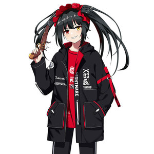 动漫约会大作战周边时崎狂三cos风衣二次元衣服男女外套连帽大衣t