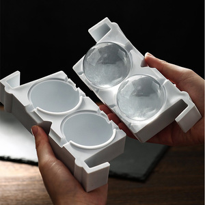 日本大圆全透明食品级无气泡威士忌冰球模具硅胶老冰制冰冰块冰格