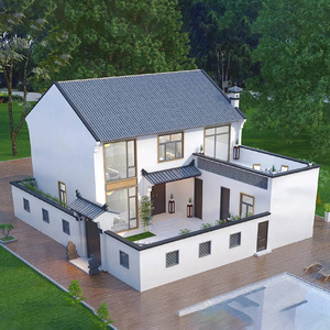 农村四合院设计图纸农村二层中式别墅图纸仿古自建楼房样图效果图