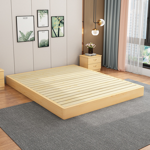 包邮实木硬板床垫双人排骨架护腰床板垫片木板日式榻榻米地台床架