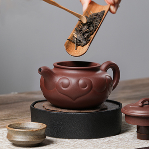 大益益工坊宜兴紫砂壶功夫茶具泡茶壶紫泥仿古如意