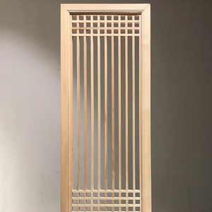 日式木格栅隔断玄关镂空背景装修进门客厅卧室现代简约新中式屏风